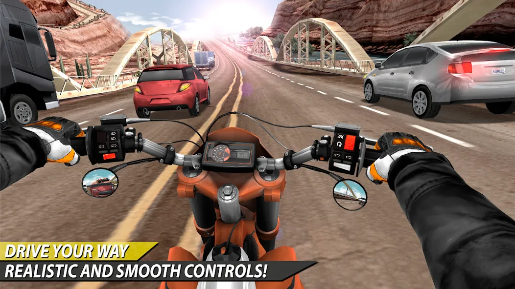 Moto Rider In Traffic (Мото Райдер в Трафике)  [МОД Бесконечные деньги] Screenshot 3