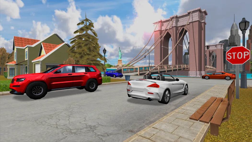 Car Driving Simulator: NY (Симулятор вождения автомобиля)  [МОД Mega Pack] Screenshot 5