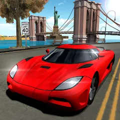 Скачать взлом Car Driving Simulator: NY (Симулятор вождения автомобиля)  [МОД Mega Pack] - последняя версия apk на Андроид