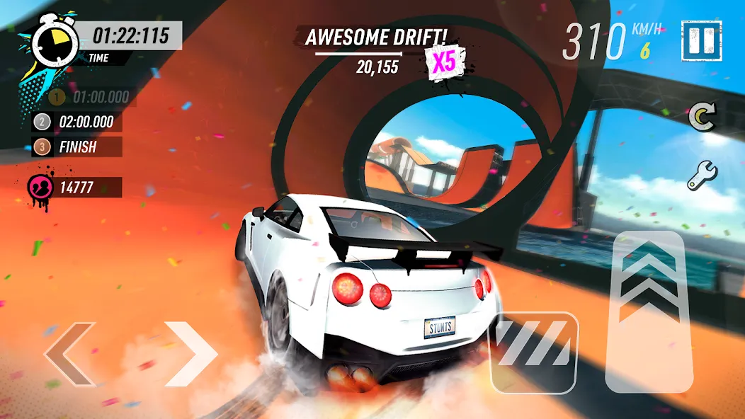 Car Stunt Races: Mega Ramps (Кар Стант Рейсы)  [МОД Все открыто] Screenshot 1