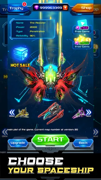 Galaxy Attack: Space Shooter (Гэлэкси Аттак)  [МОД Unlimited Money] Screenshot 2