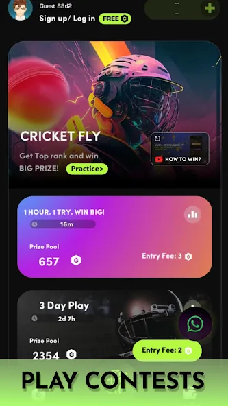 Cricket Fly x Gamifly (Крикет Флай)  [МОД Много денег] Screenshot 5