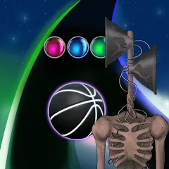 Взломанная Siren Head Forest Neon ball (Сайрен Хэд Лес Неоншар)  [МОД Unlocked] - последняя версия apk на Андроид