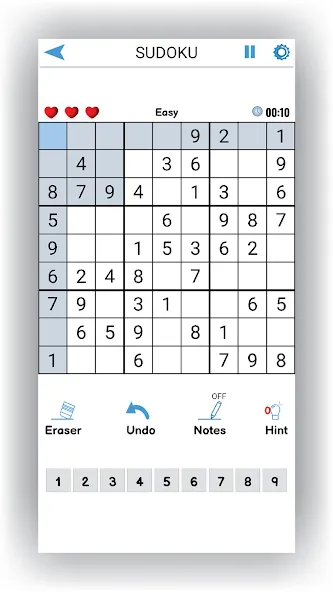 Sudoku Offline: Hard Puzzles (Судоку Оффлайн)  [МОД Unlocked] Screenshot 1