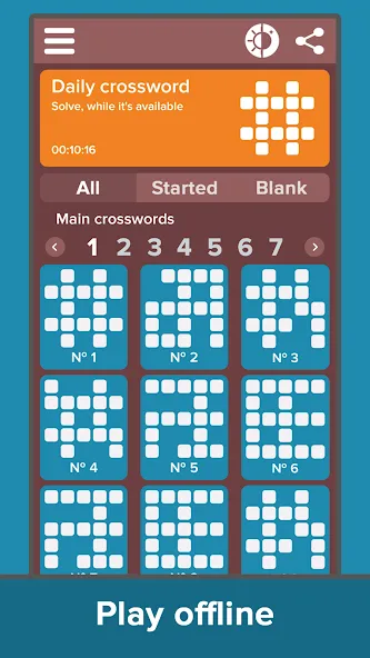 Crossword: Grand collection  [МОД Меню] Screenshot 3