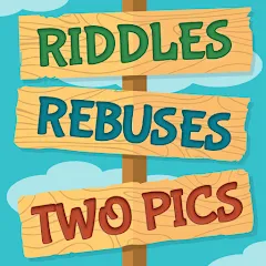 Взлом Riddles, Rebuses and Two Pics  [МОД Бесконечные монеты] - полная версия apk на Андроид