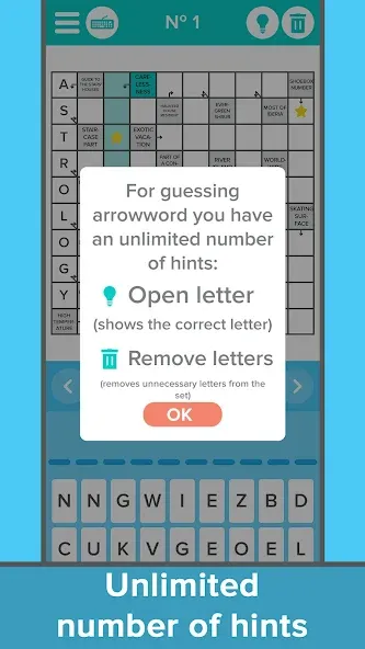 Crossword: Arrowword puzzles  [МОД Много денег] Screenshot 4