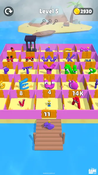 Alphabet Battle: Room Maze (Алфавит батл)  [МОД Много денег] Screenshot 4