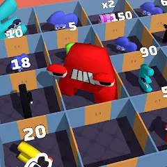 Взломанная Alphabet Battle: Room Maze (Алфавит батл)  [МОД Много денег] - стабильная версия apk на Андроид