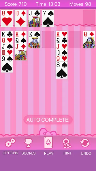 Pink Solitaire (Пинк Солитер)  [МОД Бесконечные деньги] Screenshot 1