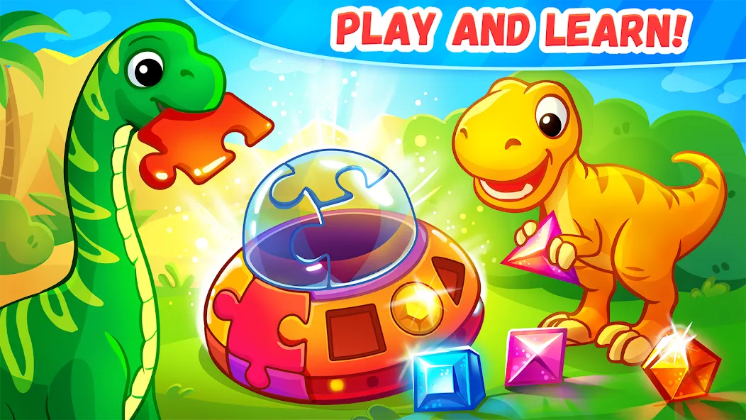 Dinosaur games for kids age 2  [МОД Много монет] Screenshot 2