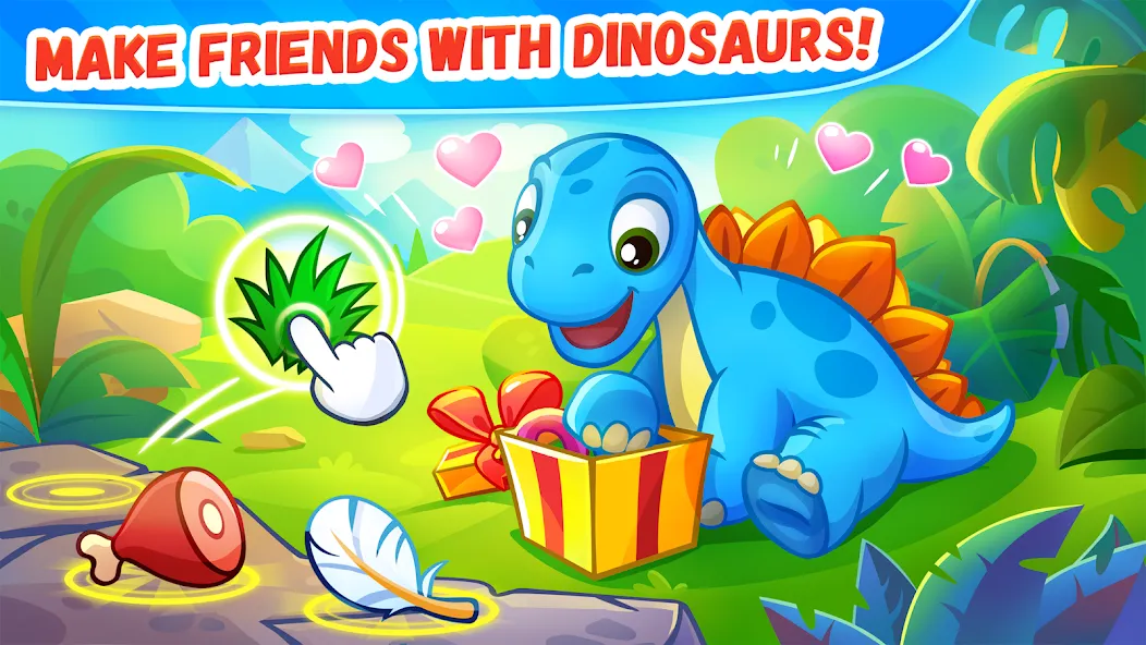 Dinosaur games for kids age 2  [МОД Много монет] Screenshot 4