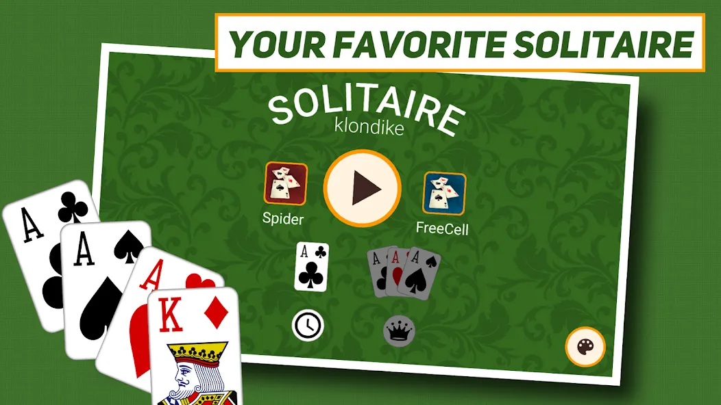 Klondike Solitaire: Classic  [МОД Mega Pack] Screenshot 1