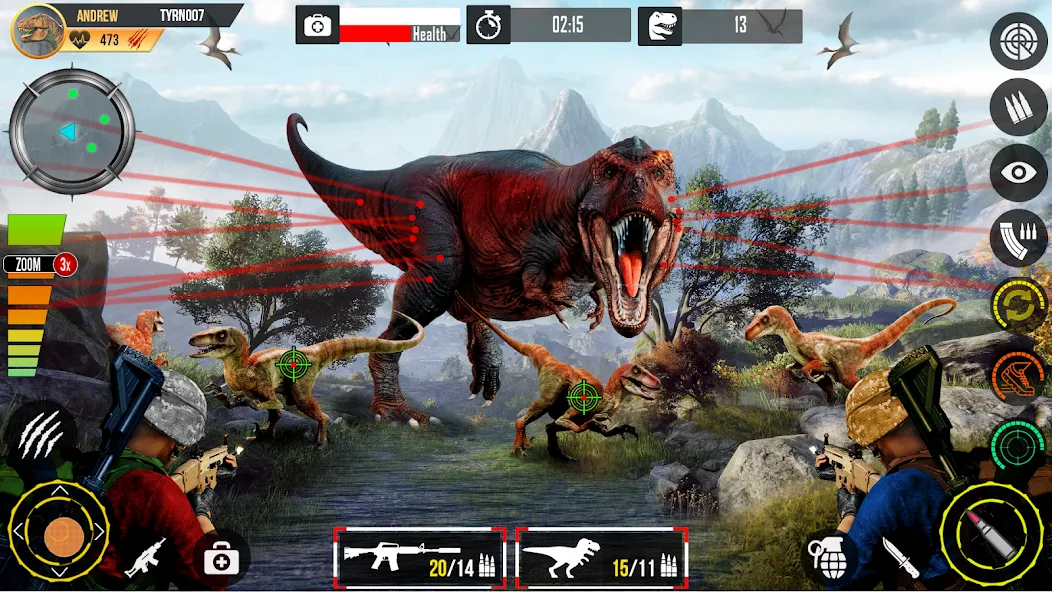 Real Dino Hunting Gun Games (Риал Дино Хантинг Ган Геймс)  [МОД Unlocked] Screenshot 3