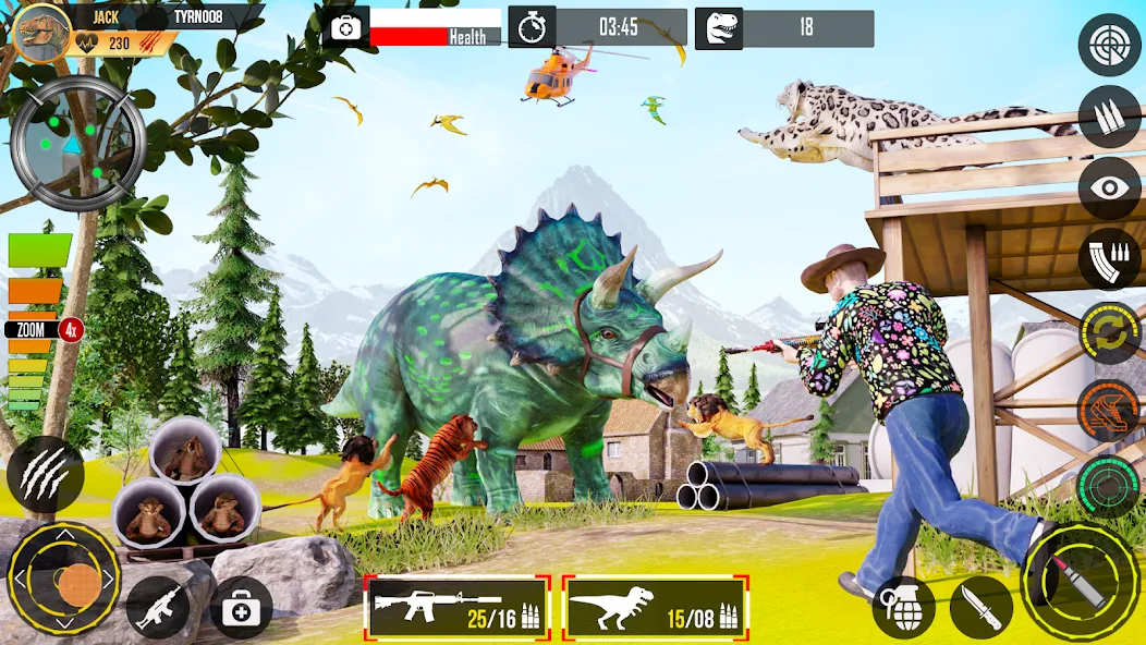 Real Dino Hunting Gun Games (Риал Дино Хантинг Ган Геймс)  [МОД Unlocked] Screenshot 4