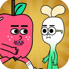 Взломанная apple and onion running game (эппл энд онион раннинг гейм)  [МОД Бесконечные деньги] - стабильная версия apk на Андроид