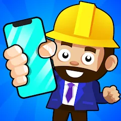 Взломанная Idle Smartphone Tycoon Factory (Смартфон Фабрика Айдл Тайкун)  [МОД Unlocked] - последняя версия apk на Андроид