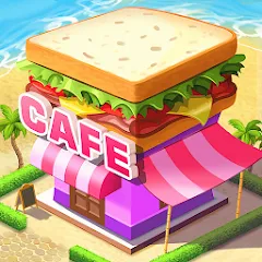 Взломанная Cafe Tycoon – Cooking & Fun  [МОД Mega Pack] - полная версия apk на Андроид
