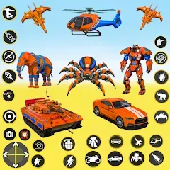 Взлом Spider Mech Wars - Robot Game  [МОД Unlimited Money] - последняя версия apk на Андроид