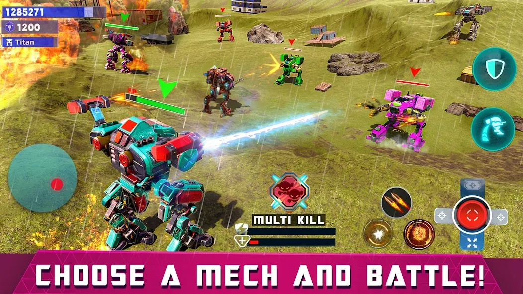 Mech Robot Wars - Multi Robot  [МОД Меню] Screenshot 2