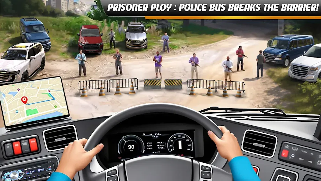 Police Bus Simulator Bus Games  [МОД Все открыто] Screenshot 1