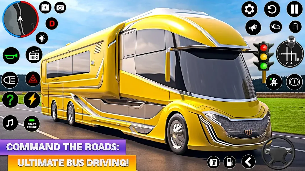 Ultimate Bus Driving Simulator (Ультимативный симулятор вождения автобуса)  [МОД Unlimited Money] Screenshot 3