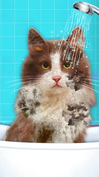 Virtual Cat ASMR Spa Makeover (Виртуальный кот  Спа Мэйкавер)  [МОД Все открыто] Screenshot 5