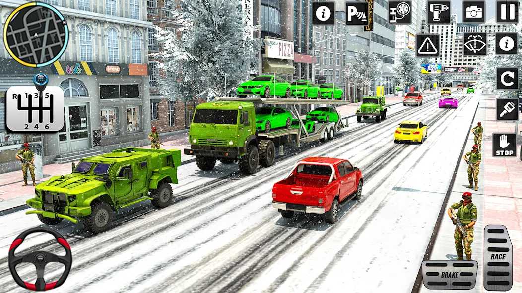 US Army Games Truck Transport (Армейские военные транспортные игры)  [МОД Много монет] Screenshot 5