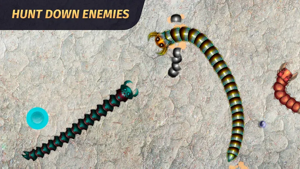 Worm.io - Gusanos Battle  [МОД Бесконечные деньги] Screenshot 2