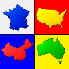 Взломанная Maps of All Countries Geo-Quiz  [МОД Menu] - стабильная версия apk на Андроид