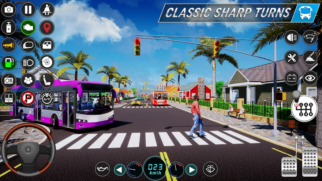 City Bus Simulator: Bus Games (Риал Сити Бас Симулятор Геймс)  [МОД Unlocked] Screenshot 2