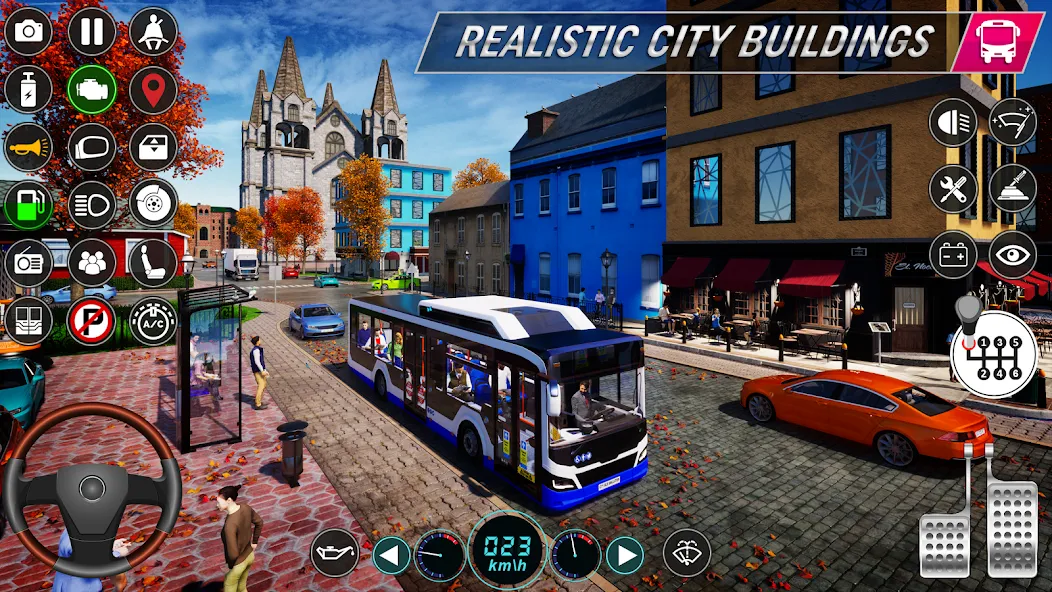 City Bus Simulator: Bus Games (Риал Сити Бас Симулятор Геймс)  [МОД Unlocked] Screenshot 3