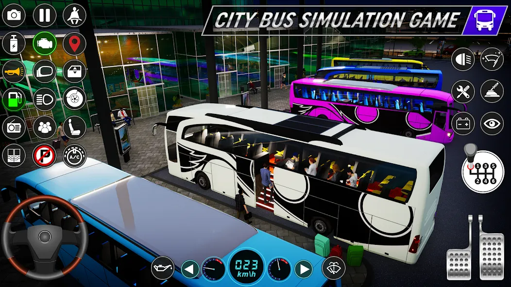 City Bus Simulator: Bus Games (Риал Сити Бас Симулятор Геймс)  [МОД Unlocked] Screenshot 4