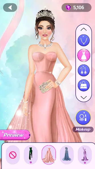 Dress Up Fashion: Makeup Games  [МОД Все открыто] Screenshot 5