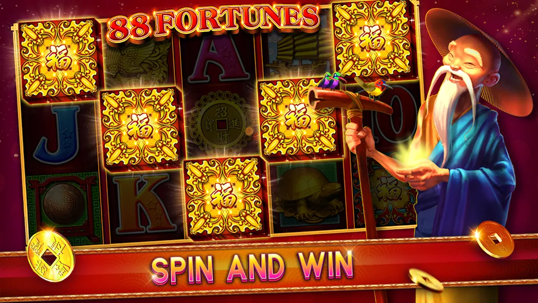 88 Fortunes Casino Slot Games (Форчунс)  [МОД Mega Pack] Screenshot 1