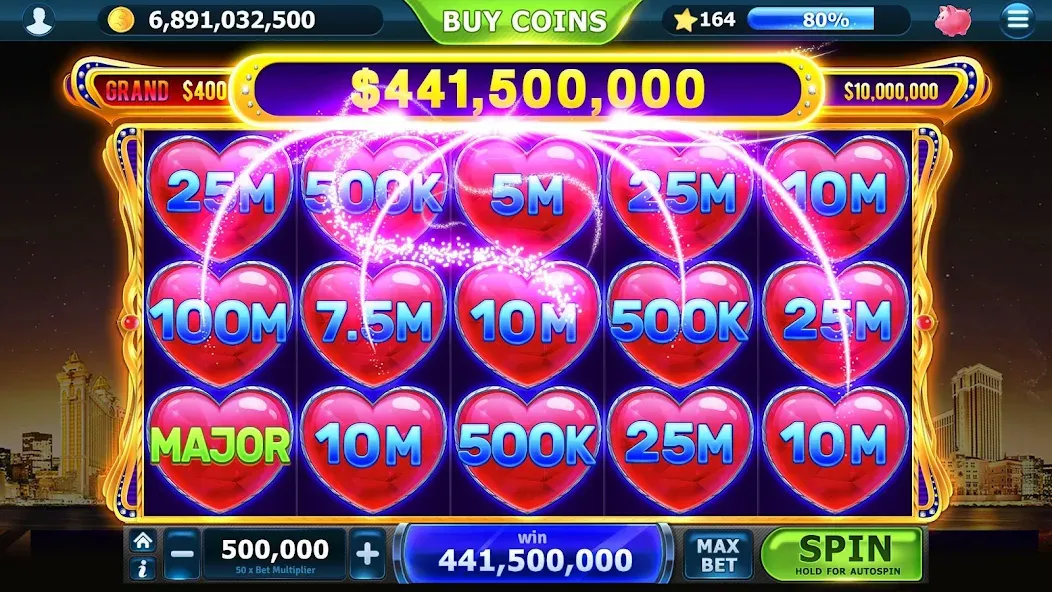 Slots of Vegas (Слоты Вегаса)  [МОД Много монет] Screenshot 2