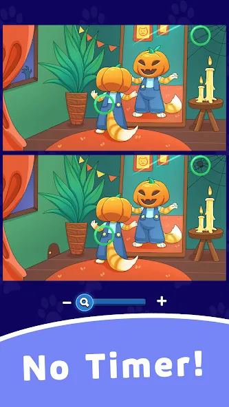 Find Differences: Cute Cats  [МОД Много монет] Screenshot 3