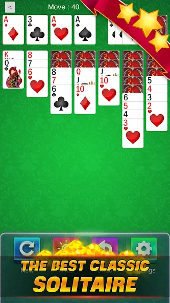 Solitaire Classic (Солитер Классик)  [МОД Бесконечные монеты] Screenshot 1