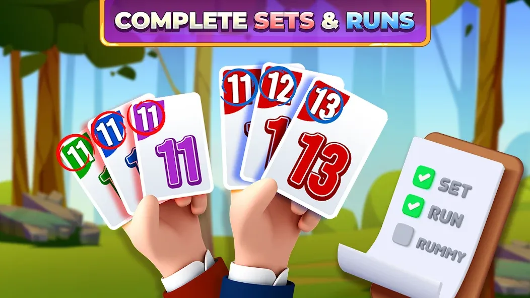 Rummy Rush - Classic Card Game (Рамми Раш)  [МОД Бесконечные деньги] Screenshot 2