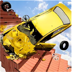 Взлом Beam Drive Crash Death Stair C (Бим Драйв Краш Дэт Стэр С)  [МОД Много монет] - полная версия apk на Андроид