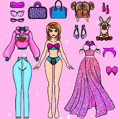 Взлом Doll Dress Up Makeup Girl Game (Чиби кукла одевает девушку игры)  [МОД Много монет] - стабильная версия apk на Андроид