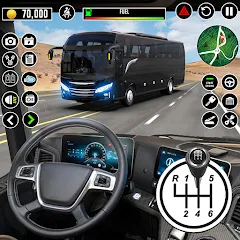 Взломанная Bus Driving School : Bus Games  [МОД Unlimited Money] - полная версия apk на Андроид