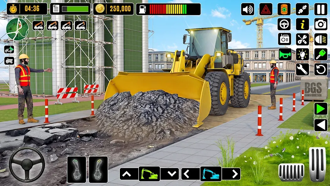 City Road Construction Games (Сити Роад Конструкшн Геймс)  [МОД Бесконечные деньги] Screenshot 2