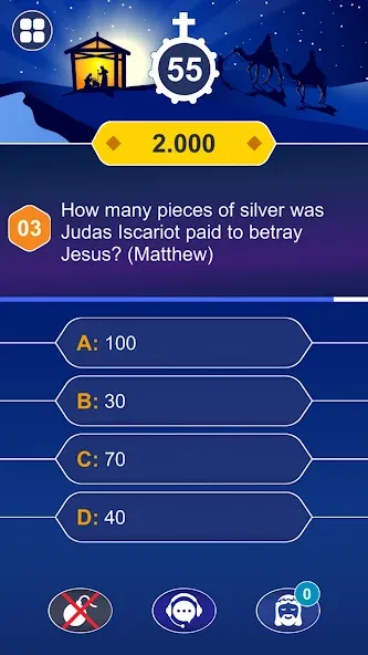 Daily Bible Trivia: Quiz Games  [МОД Бесконечные монеты] Screenshot 4