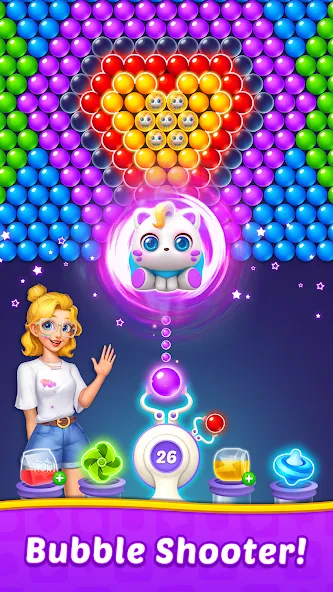 Bubble Shooter Home  [МОД Mega Pack] Screenshot 1