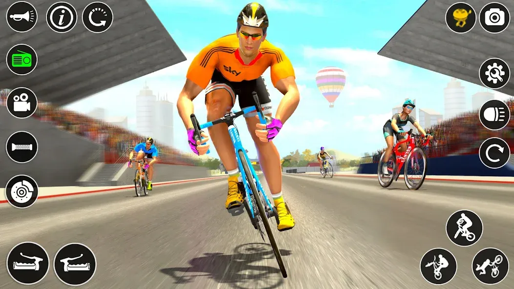 BMX Cycle Race 3d Cycle Games (гонка на велосипедах 3D игры на велосипеде)  [МОД Unlimited Money] Screenshot 2