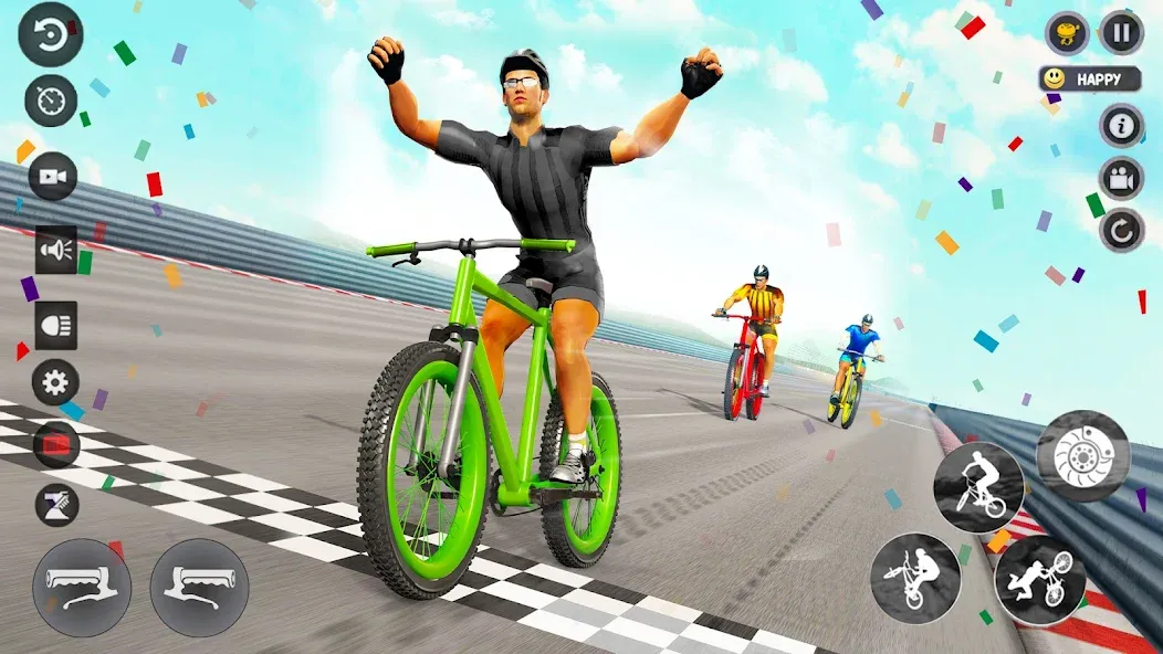 BMX Cycle Race 3d Cycle Games (гонка на велосипедах 3D игры на велосипеде)  [МОД Unlimited Money] Screenshot 3