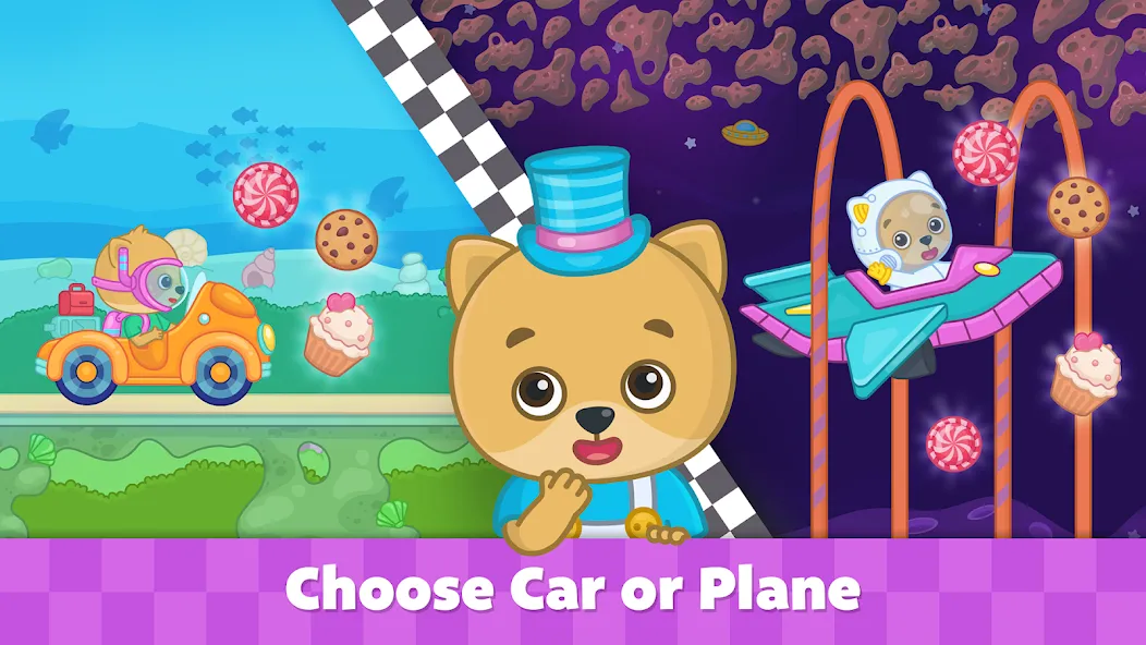 Bimi Boo Car Games for Kids  [МОД Menu] Screenshot 3