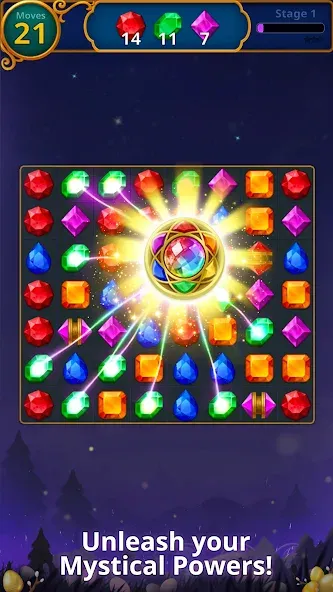 Jewels Magic: Mystery Match3 (Джуэлс Мэджик)  [МОД Меню] Screenshot 2