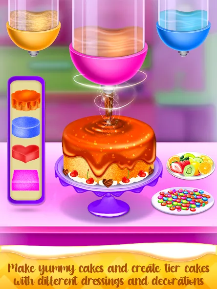 Cake Maker Cooking Cake Games (Кейк Мейкер кулинарные игры на приготовление тортов)  [МОД Много монет] Screenshot 2